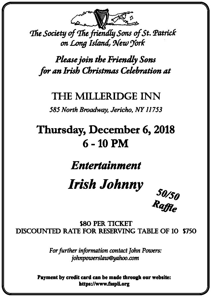 FSSP 2018 Christmas Party Flyer